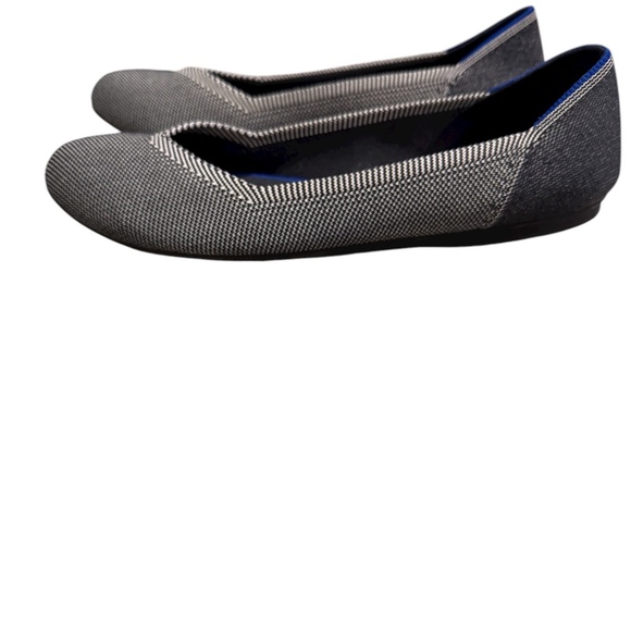 Rothy’s Black & White Herringbone Flats — Size 10 - Picture 3 of 4